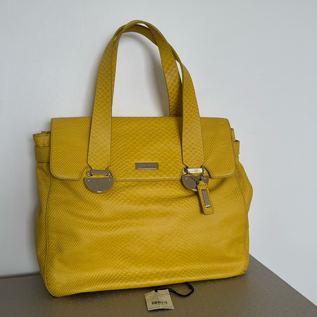 Cole Haan Flap Satchel Sunflower Perry Street Women's Bag
